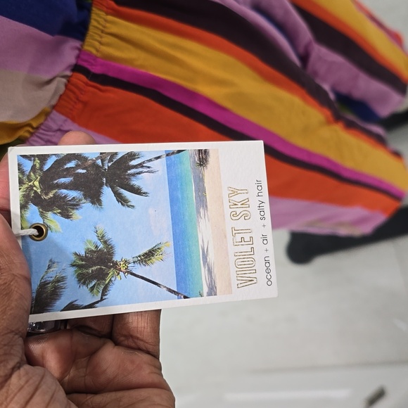 Vibrant Striped Front-Tie Jumpsuit โ Adjustable & Fun ๐ - Picture 6 of 6